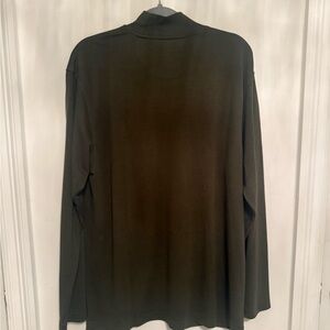 Perry Ellis Olive Long Sleeve Shirt